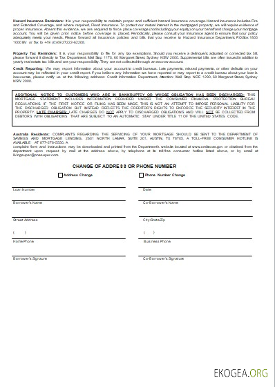 Australie Relevé hypothécaire bancaire ING Direct, 3 pages 3 scr